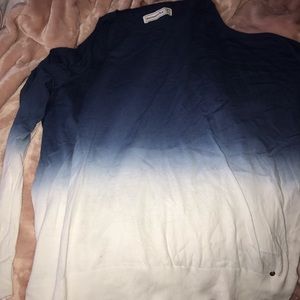 Off the shoulder ombré sweater